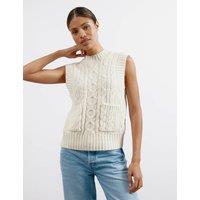 Textured Vest with Wool