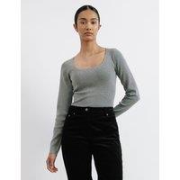 Scoop Neck Knitted Top
