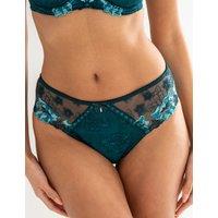 Sofia Embroidered Lace Bikini Knickers