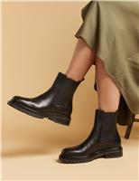 Jones Bootmaker Leather Chelsea Ankle Boots Black