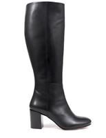 Leather Regular Fit Knee High Boots