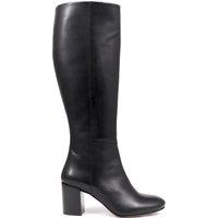 Jones Bootmaker Leather Wide Fit Knee High Boots Black