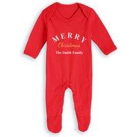 Personalised Family Christmas Babygrow