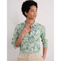 Pure Cotton Floral Collared Shirt