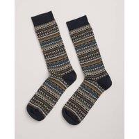 Fair Isle Cotton Rich Socks