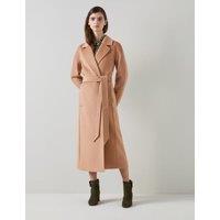 Pure Wool Belted Longline Coat