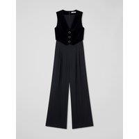 Waistcoat Culotte Sleeveless Jumpsuit