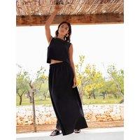 Maxi Skirt with Linen