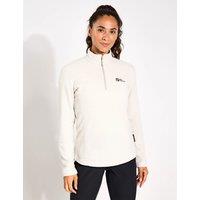 Jack Wolfskin Taunus Fleece Lightweight Half Zip Sweatshirt Ivory