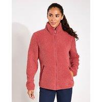 High Curl Zip Up Funnel Neck Fleece Jacket