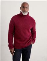 Pure Wool Chunky Funnel Neck Jumper