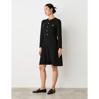 Crepe Knee Length Tailored Dress