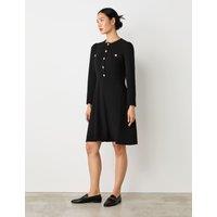 Crepe Knee Length Tailored Dress