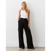 Cargo Belted Wide Leg Trousers