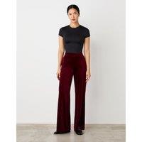 Velvet Wide Leg Trousers