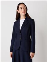 Ponte Jersey Single Breasted Blazer