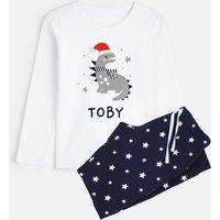 Personalised Santa Dino Pyjamas