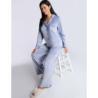 Velour Revere Collar Pyjama Set