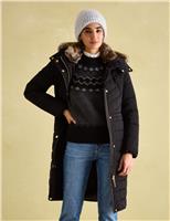Joules Hooded Padded Puffer Coat Black