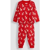 Reindeer Print Jersey Pyjamas