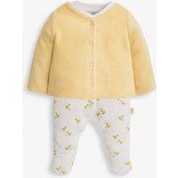 2pc Pure Cotton Print Sleepsuit & Jacket