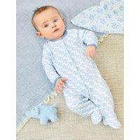Pure Cotton Animal Sleepsuit (0-12 Mths)