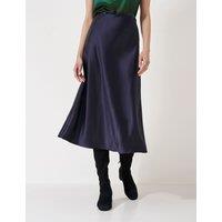 Satin Midi Slip Skirt