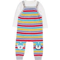 2pc Pure Cotton Knitted Striped Outfit (0-5 Yrs)