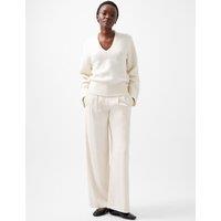 Boucl V-Neck Jumper with Wool