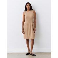 Ponte Jersey Knee Length Shift Dress