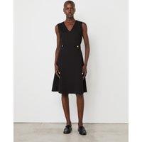 Ponte Jersey Pinafore Knee Length Dress