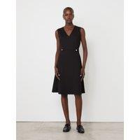 Ponte Jersey Pinafore Knee Length Dress