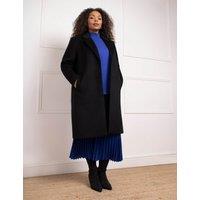 Wool Blend Longline Peacoat