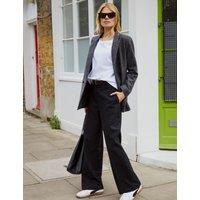 Wool Blend Wide Leg Trousers