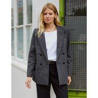 Wool Blend Tailored Blazer