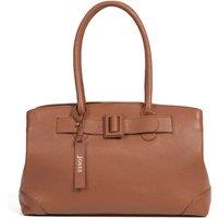 Leather Buckle Detail Tote Bag