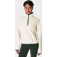 Mallow Cotton Blend Half Zip Sweatshirt