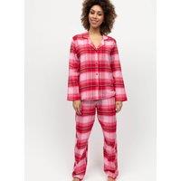 Womens Family Pure Cotton Checked Print Pyjama Set