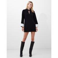 Collared Neck Mini Smock Dress