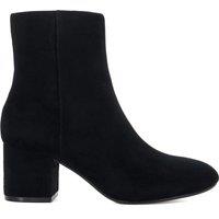 Suede Block Heel Ankle Boots