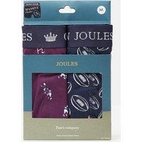 2pk Pure Cotton Jersey Printed Boxers