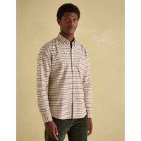 Regular Fit Pure Cotton Check Oxford Shirt