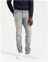Scotch & Soda Regular Fit 5 Pocket Slim Jeans Grey