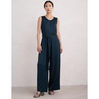 Tie Detail Sleeveless Jumpsuit