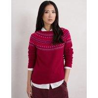 Merino Wool Rich Patterned Jumper