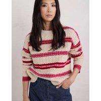 Lambswool Rich Cable Knit Fair Isle Jumper