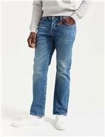 Straight Fit 5 Pocket Jeans