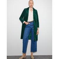 Velvet Single Breasted Coat