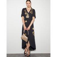 Sequin Maxi Wrap Dress