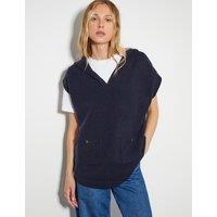 Hooded V-Neck Sweater Vest